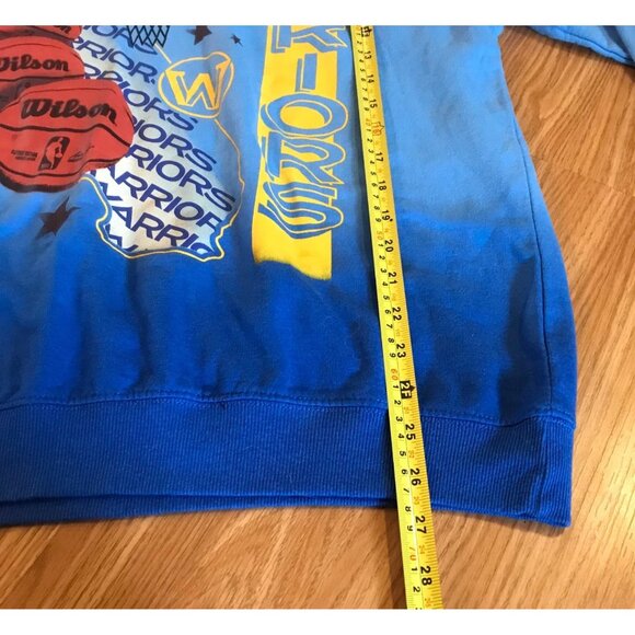 Golden State Warriors NBA Blue Hoodie Large Lightweight Basketball NEW - Picture 8 of 8